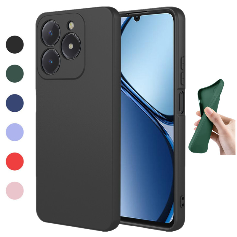 Realme C67 - حافظة من السيليكون السائل المرن لهاتف
