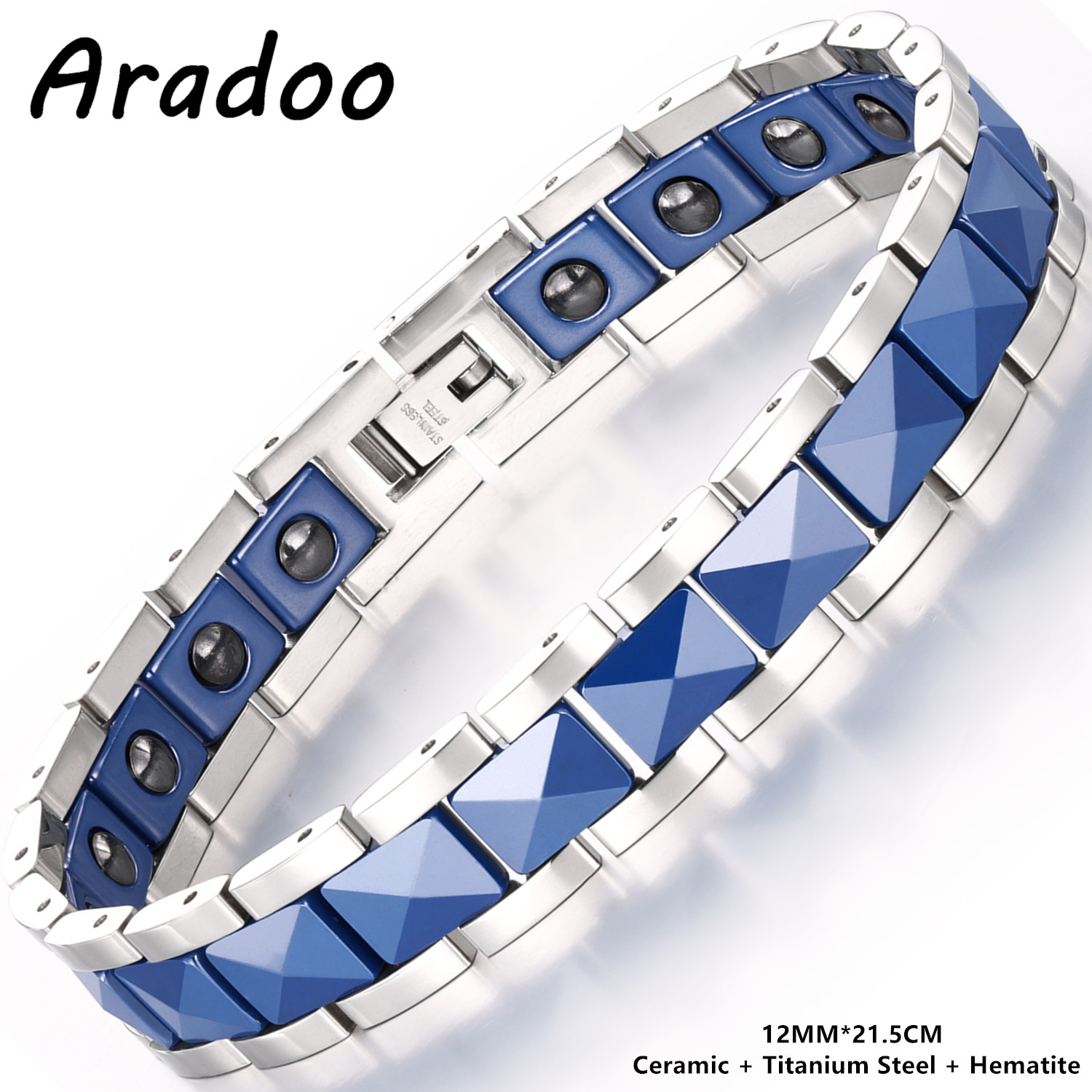 Ceramic Link Bracelet - سوار ARADOO الفاخر من السيراميك والتيتانيوم
