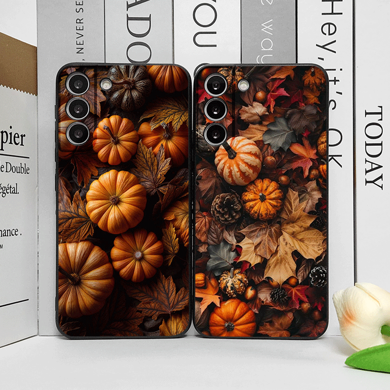 Huawei Mate 60 - غطاء هاتف ناعم بتصميم أوراق القيقب