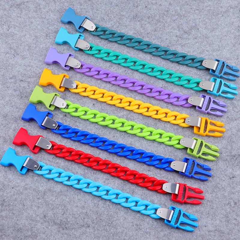 Ceramic Link Bracelet - FishSheep2021 الاتجاه الملونة الاكريليك ربط سلسلة