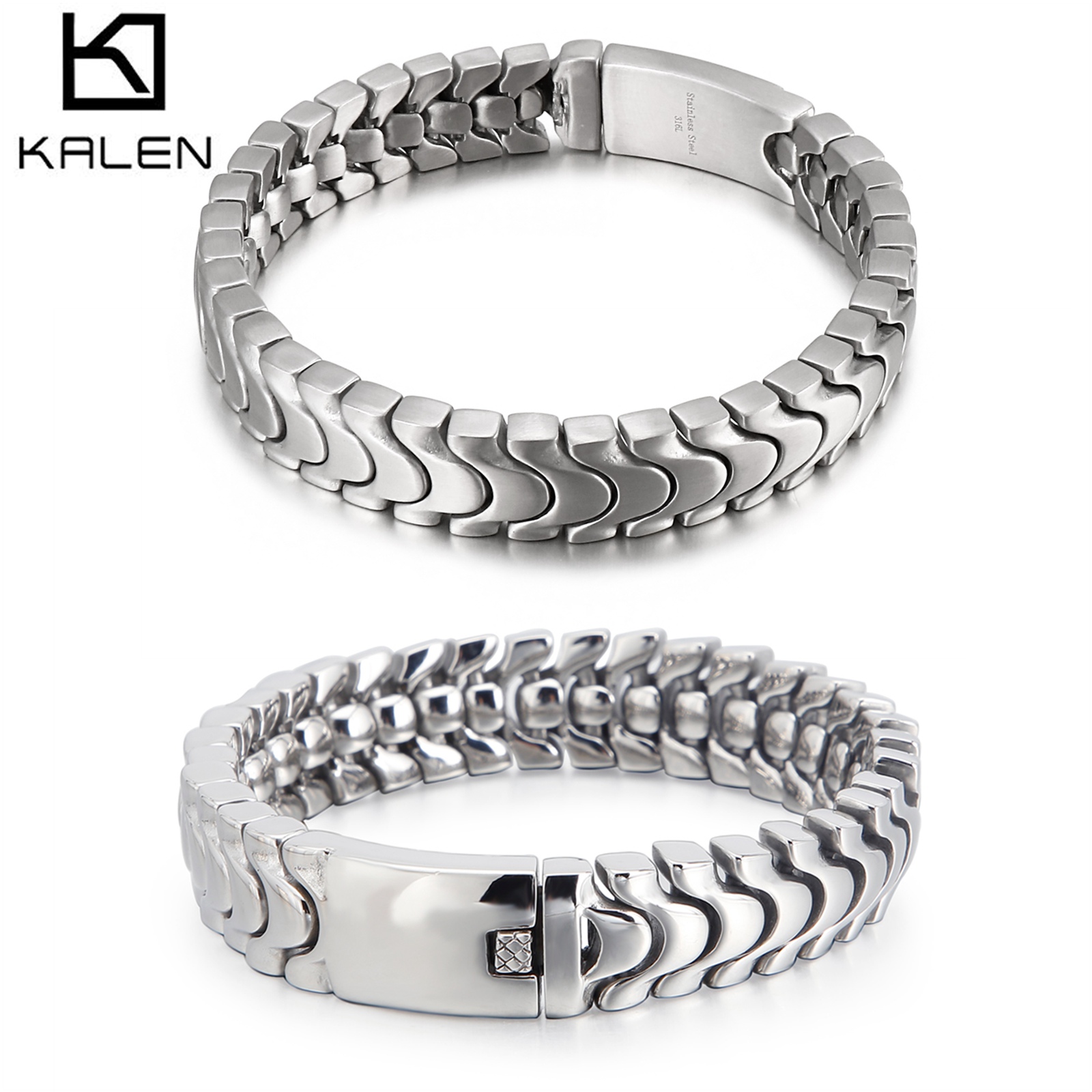 Ceramic Link Bracelet - سوار سلسلة ربط بخط سنتيبيد ،