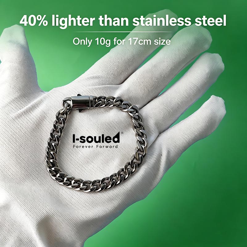 سوار من التيتانيوم الصلب بسمك  - مراجعة Ceramic Link Bracelet وسعره