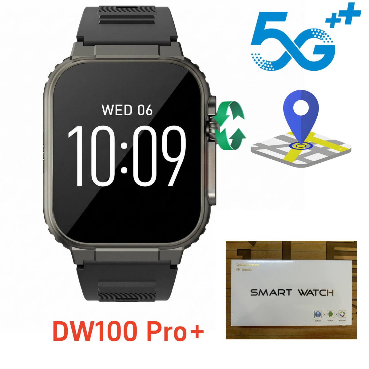 ساعة ذكية DW100 Pro plus مع خا - مراجعة Smartwatch Id وسعره