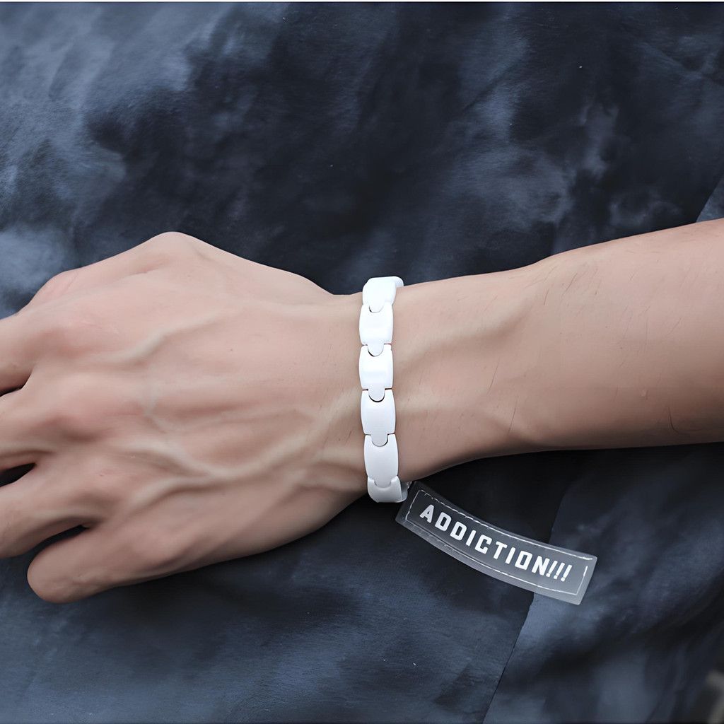 هدايا مجوهرات سوار مغناطيسي من - مراجعة Ceramic Link Bracelet وسعره