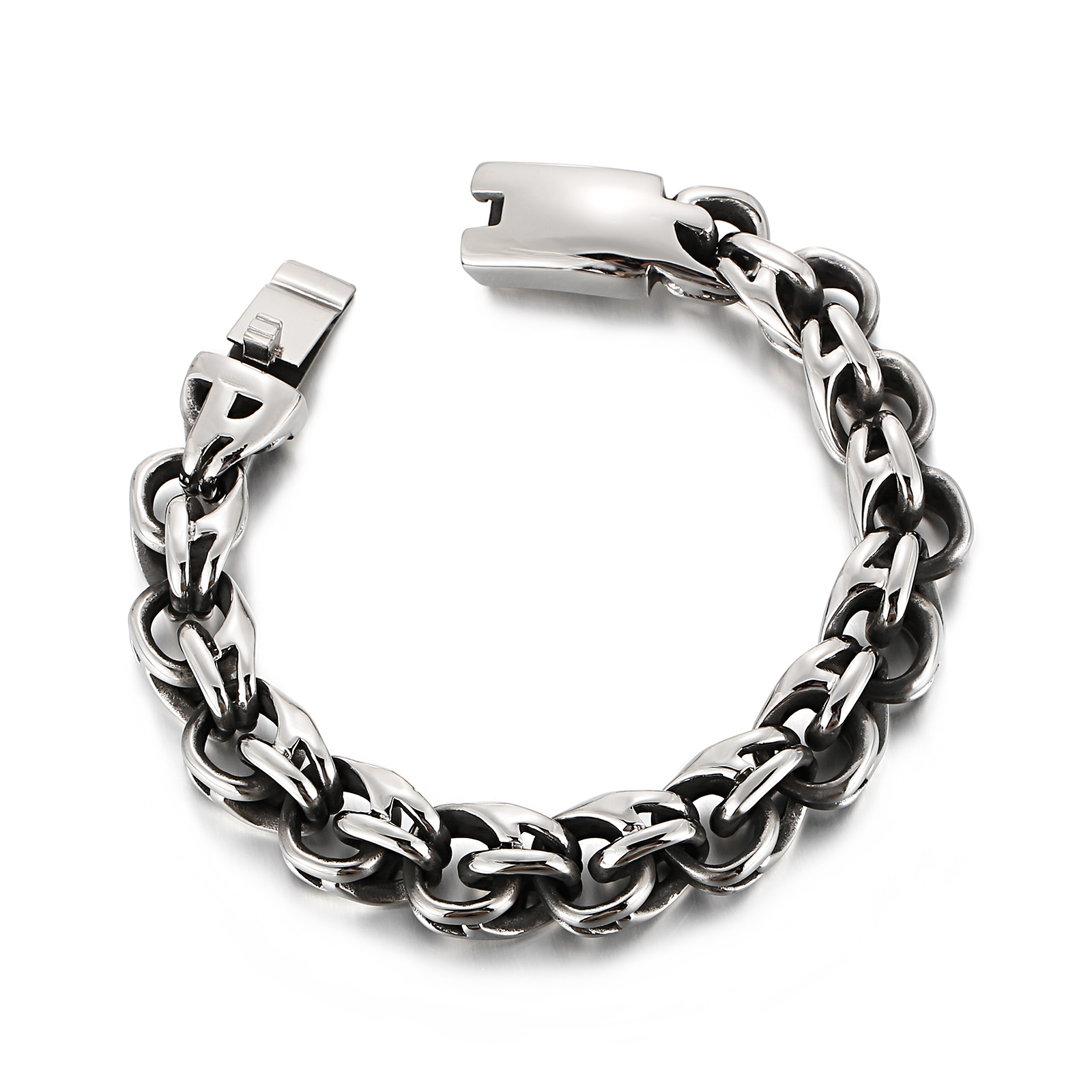 الملتوية ربط سلسلة الرجال سوار - مراجعة Ceramic Link Bracelet وسعره