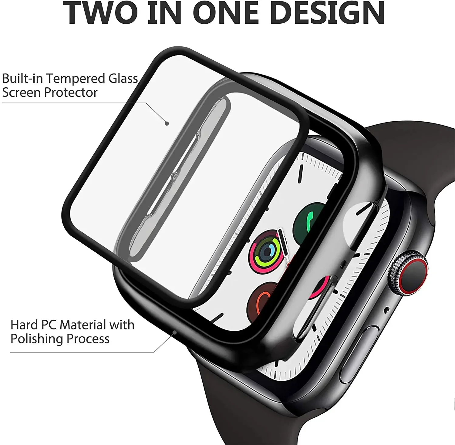 الزجاج المقسى + غطاء لساعة أبل - مراجعة Garmin Smartwatch Accessories وسعره