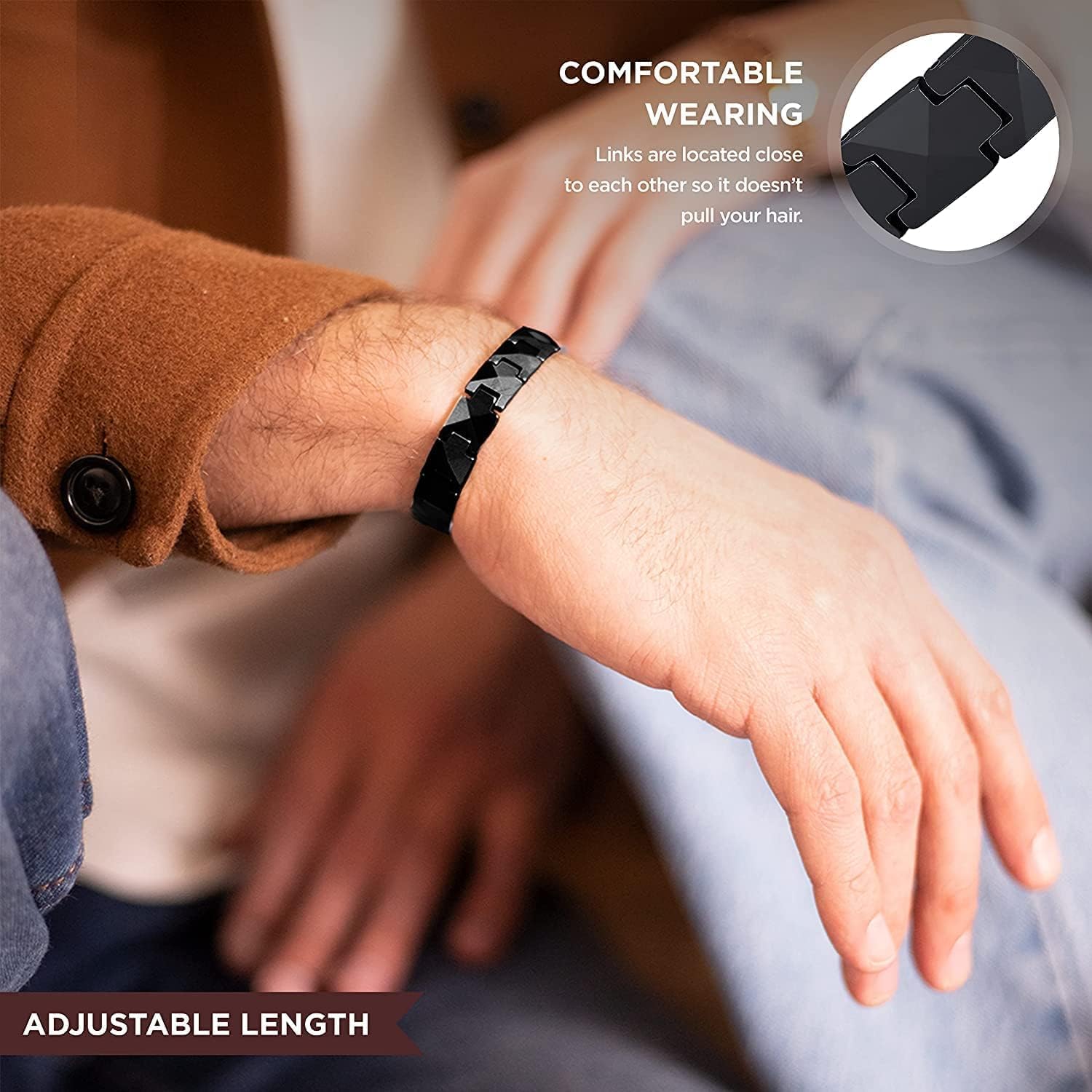 سوار ARADOO من السيراميك الفاخ - مراجعة Ceramic Link Bracelet وسعره