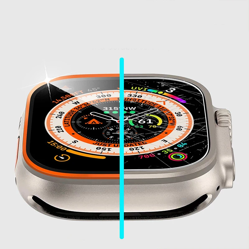 طبقة من الزجاج المقسى لساعة أب - مراجعة Smartwatch Band Accessories وسعره