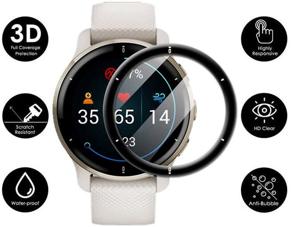 طبقة حماية ثلاثية الأبعاد بحاف - مراجعة Garmin Smartwatch Accessories وسعره