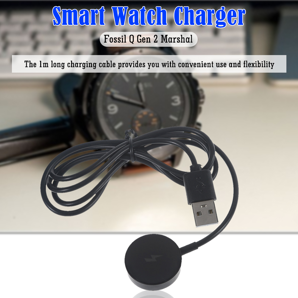 كابل شحن للساعات، قاعدة شحن US - مراجعة Fossil Smartwatch Accessories وسعره