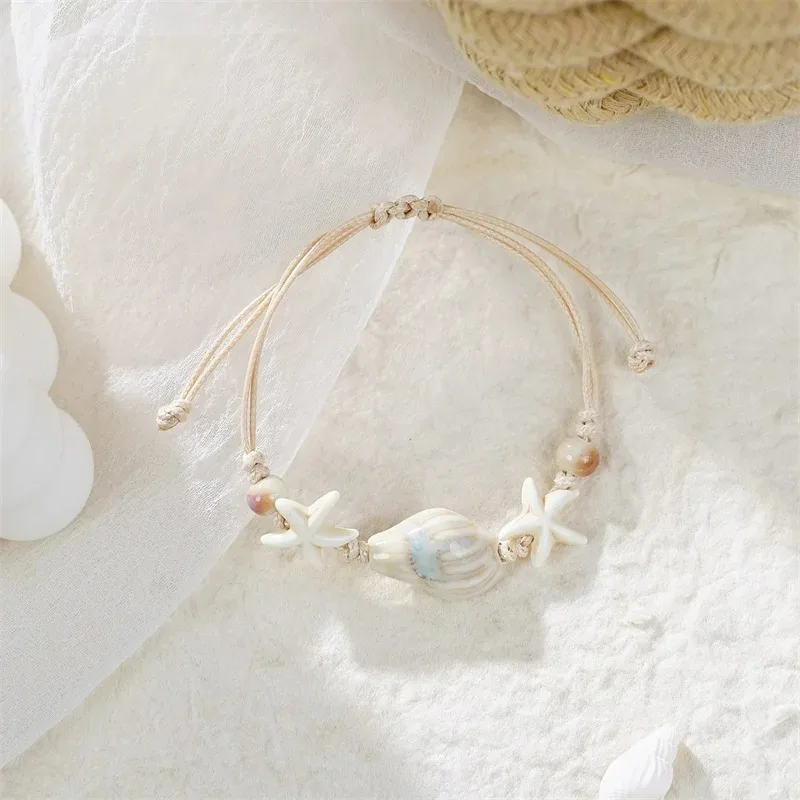 البوهيمي محارة نجم البحر قذائف - مراجعة Ceramic Link Bracelet وسعره