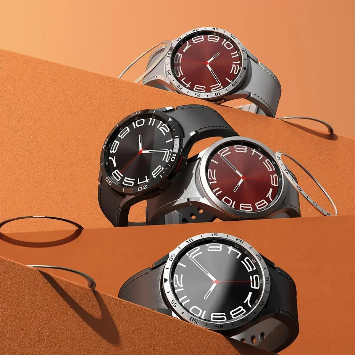 حلقة إطار معدني لساعة سامسونج  - مراجعة Smartwatch Band Accessories وسعره